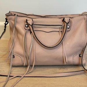 Rebecca Minkoff blush leather handbag, very good condition